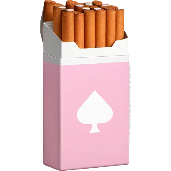 baby pink pack of cigarettes emoji