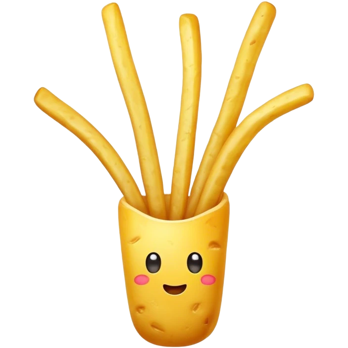 Yellow fried potato stick emoji