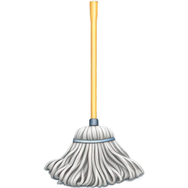 Isolated realistic house mop emoji