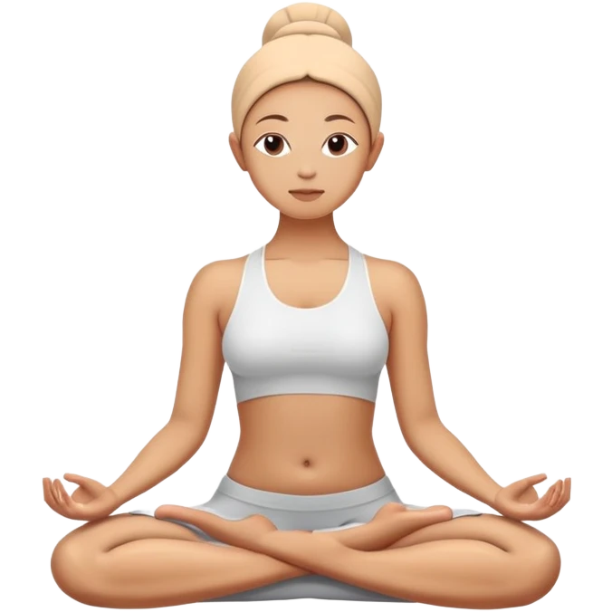 person in yoga lotus position meditation pose emoji