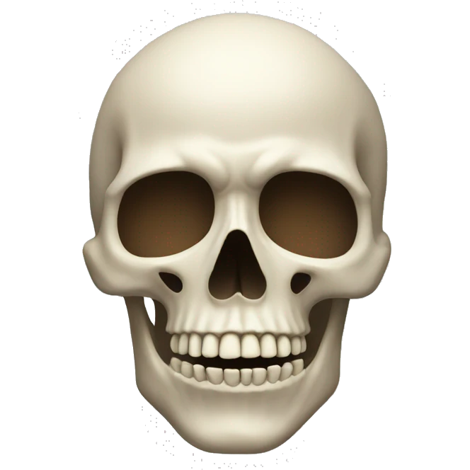 a skull with mind blown head emoji