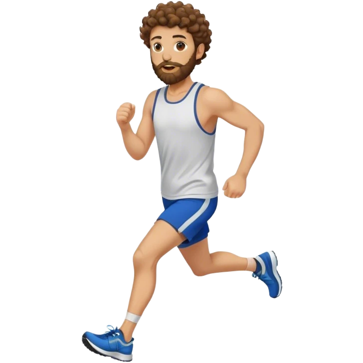 Ux Designer called Christian, likes running, cycling and marathon running, has curly hair and a brown beard.  emoji