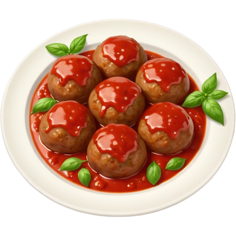 a plate of meatballs emoji