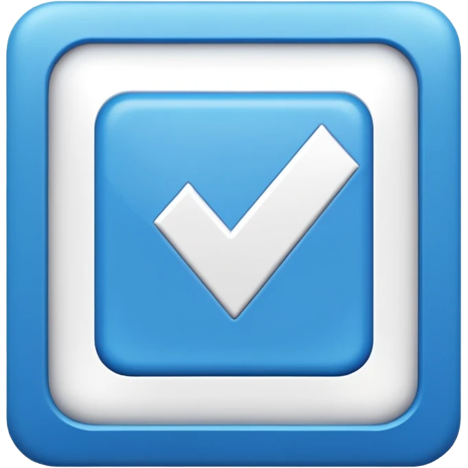 I want a blue background and a white checkmark inside it emoji which I will call the "Fake Roblox Verified Badge Emoji" and the blue background should be square and it should be the "🟦" emoji being the background emoji