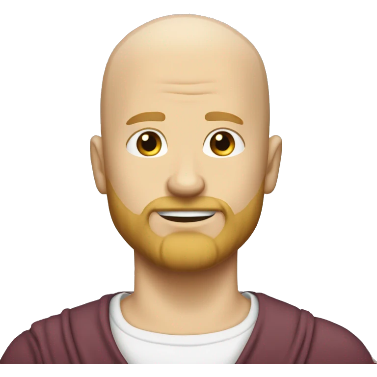 bald white guy with blonde beard being isapointed emoji