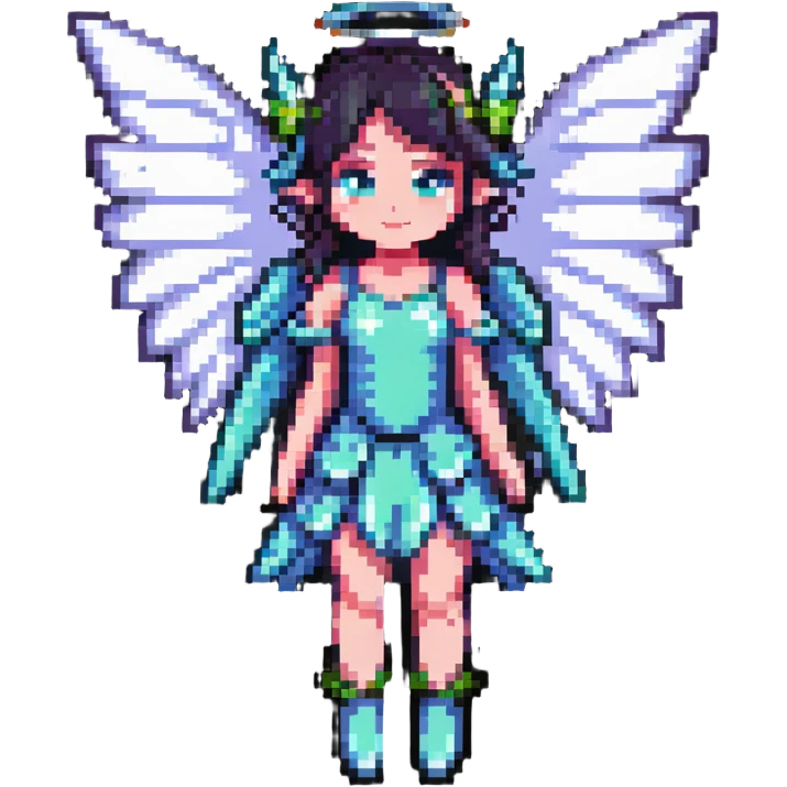 fairy with wings standing pose emoji