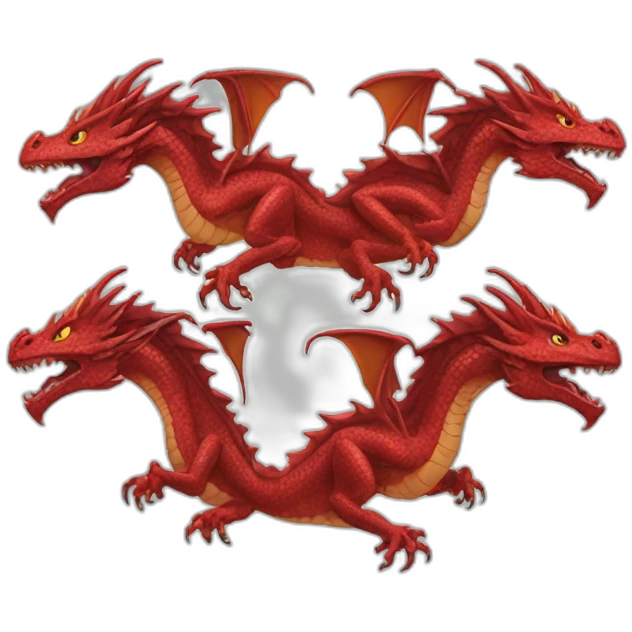 three-headed dragon emoji