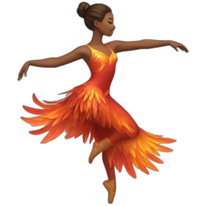 dancer doing firebird emoji