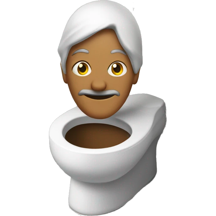 Skibidi toilet head emoji