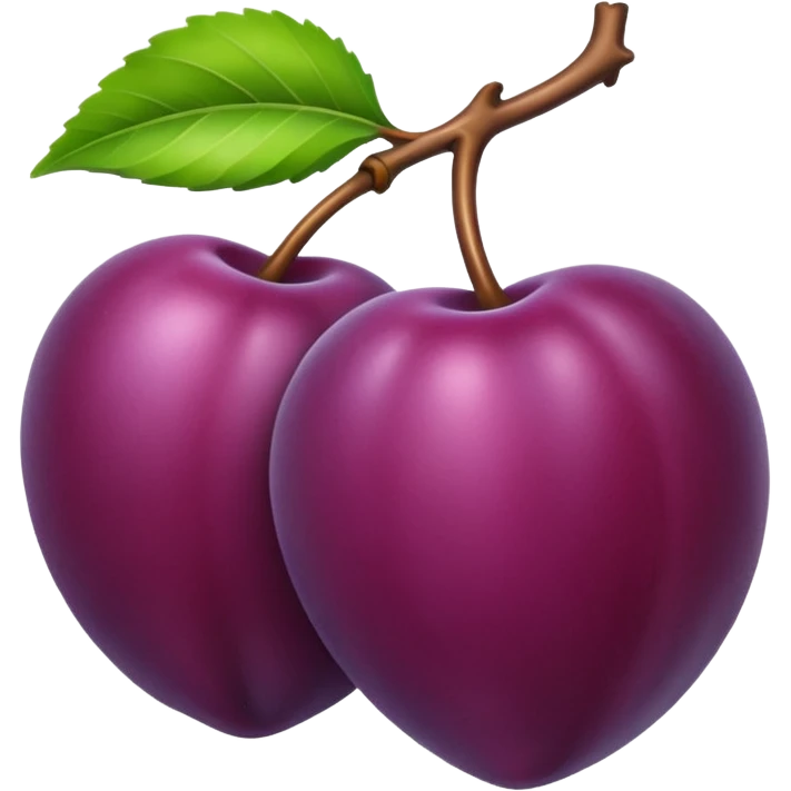 single plum emoji