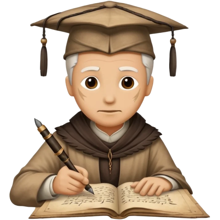 ancient Feathered pen scholar emoji