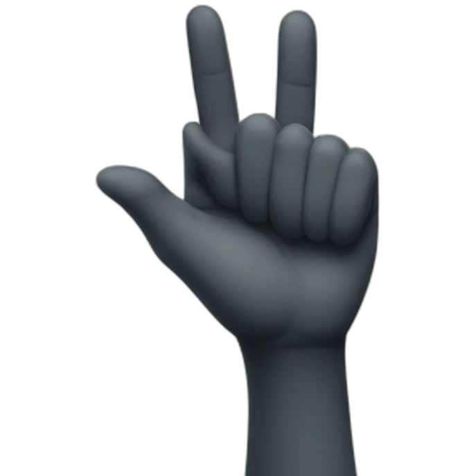 pointing finger toward camera emoji
