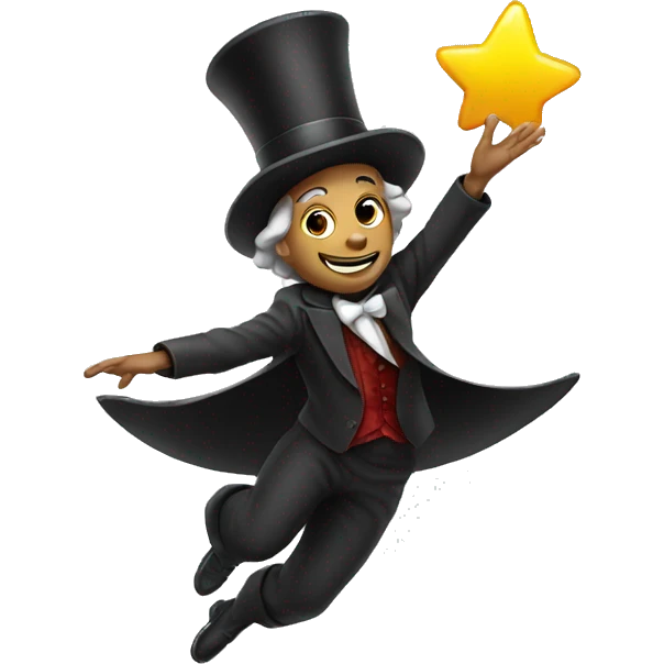 Magician floating  emoji