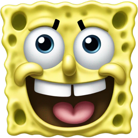 spongebob with her mouth closed emoji