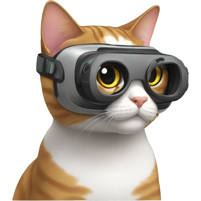 cat with vr emoji