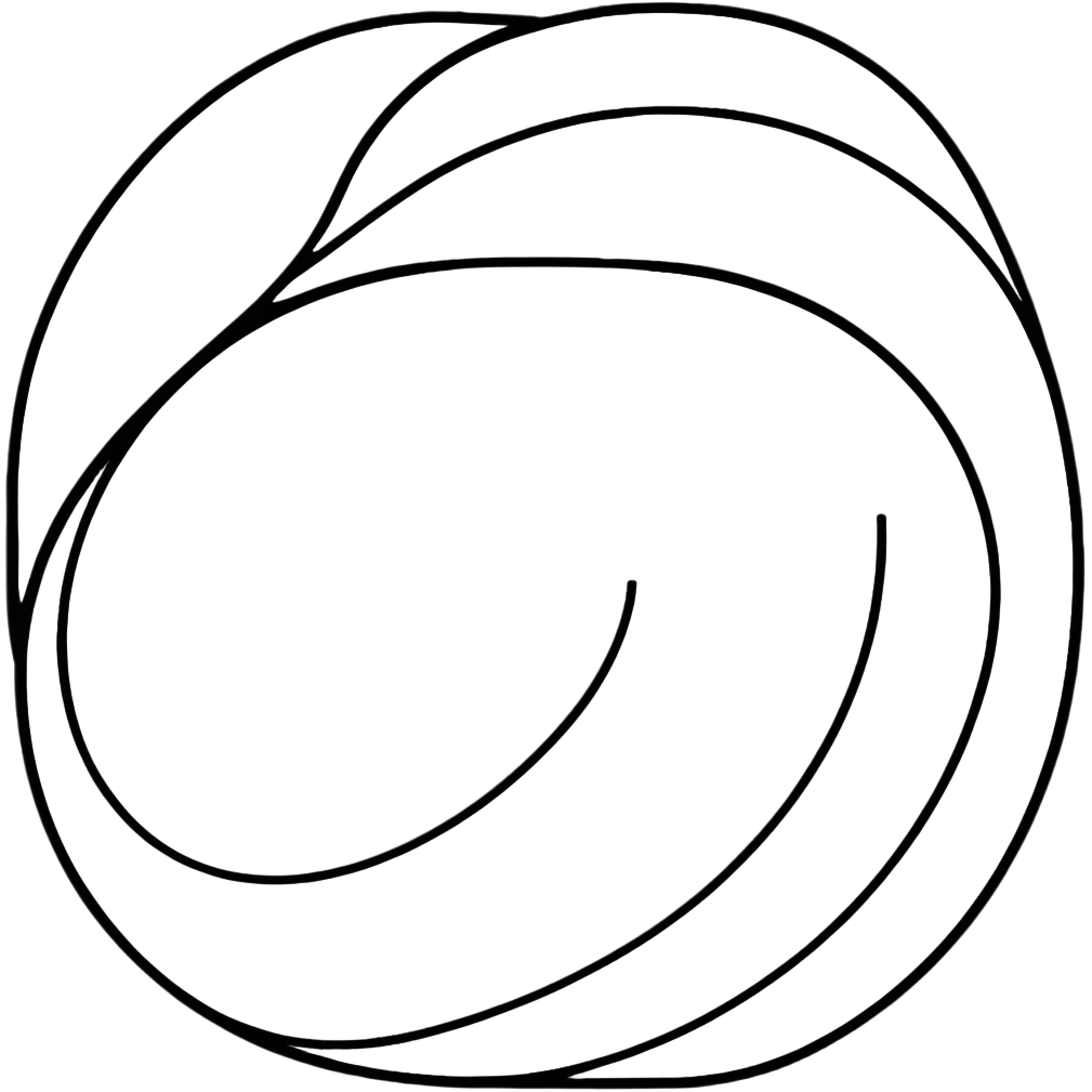 curvy stylish white X emoji
