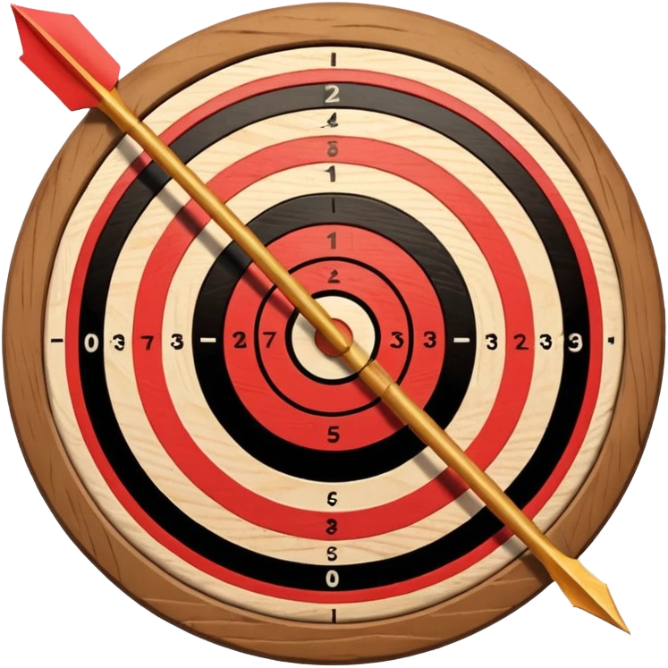 TIRO AL BLANCO CON FLECHA emoji