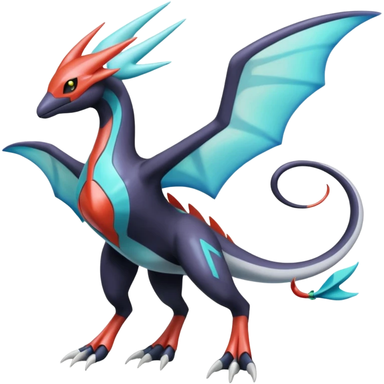 Latios-Darkrai-Deoxys-Giratina-Palkia-Meloetta-fusion-animal-Pokémon-hybrid-creature, full body emoji