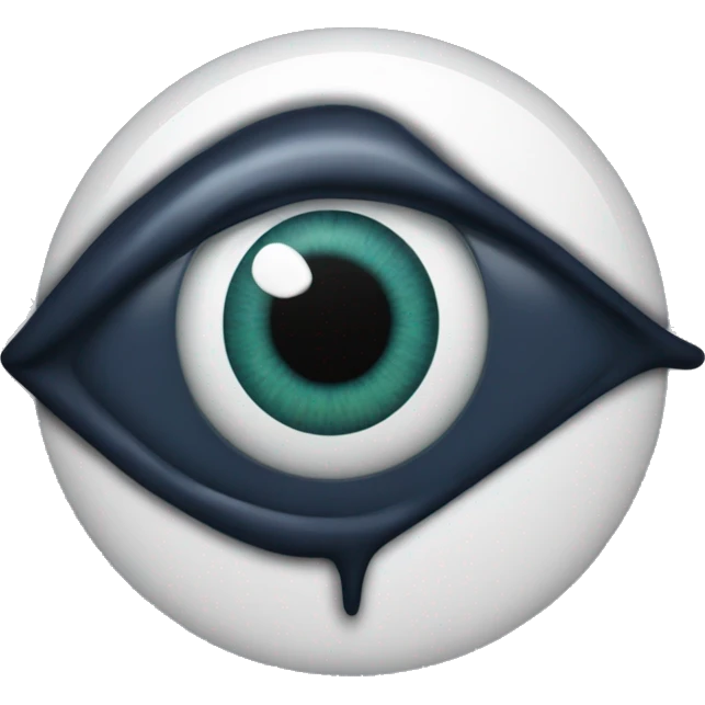 A Evil eye with 444 in it   emoji