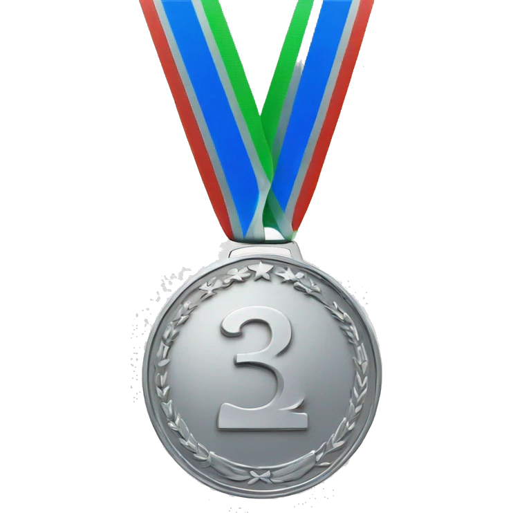 Silver 3nd place medal emoji