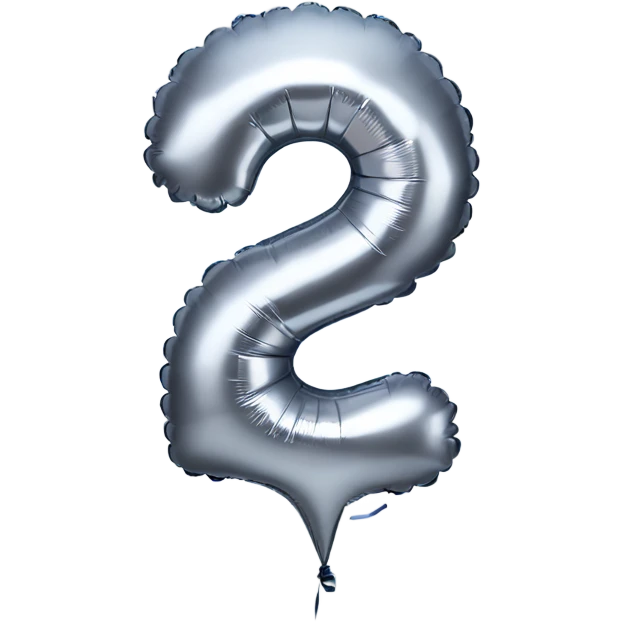 Number 7 balloon silver emoji