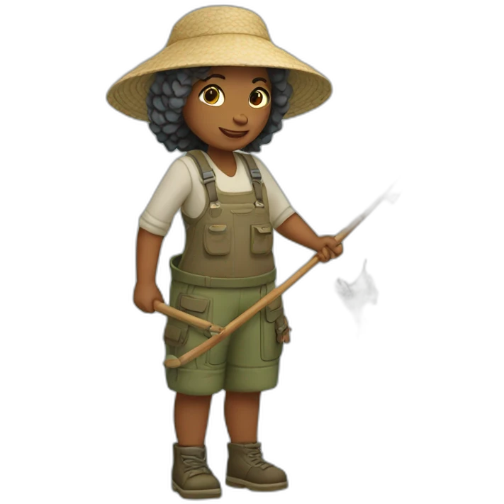 fisherwoman watrior emoji