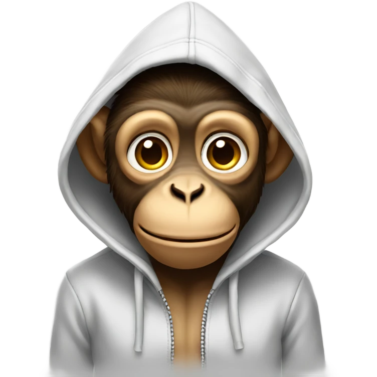 Monkey wearing a hoodie emoji