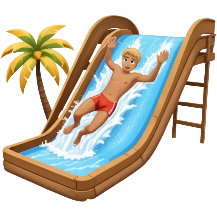 bed going down a waterslide emoji