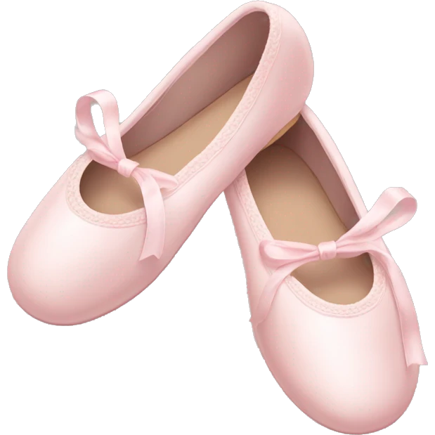 Pale pink ballet shoes emoji
