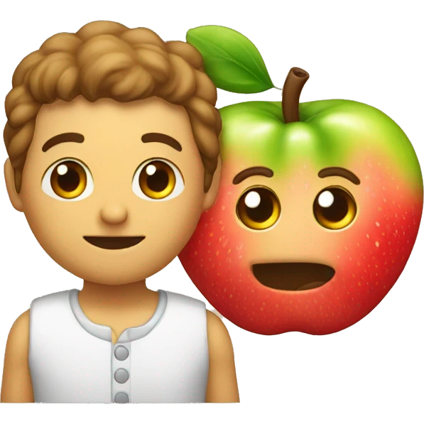 Zanahoria y una manzana emoji