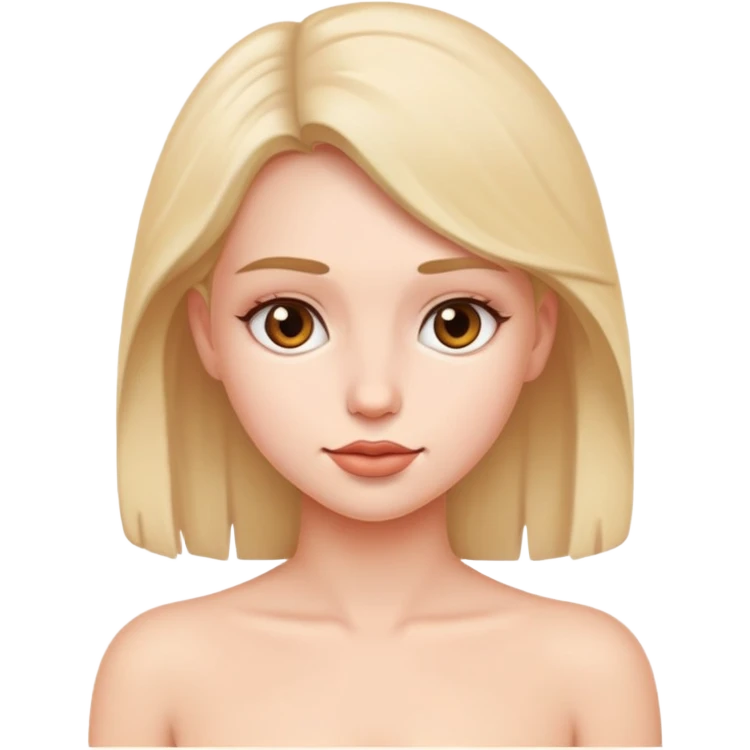 A naked girl emoji