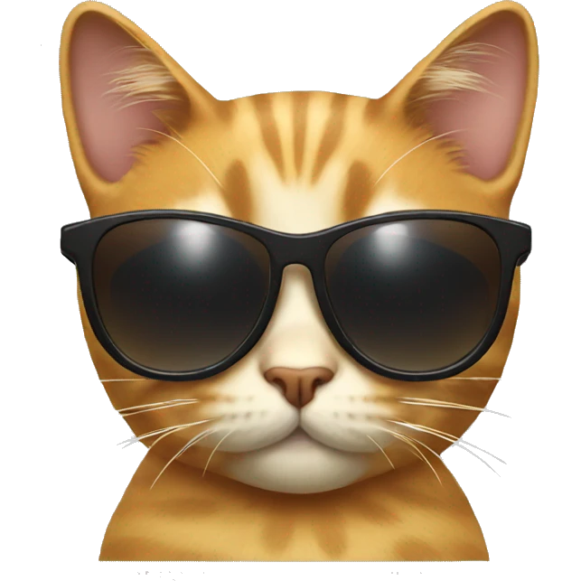 Cat with sunglasses emoji