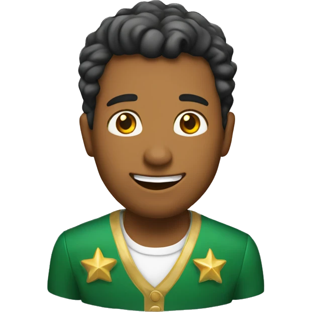 un reno navideño emoji
