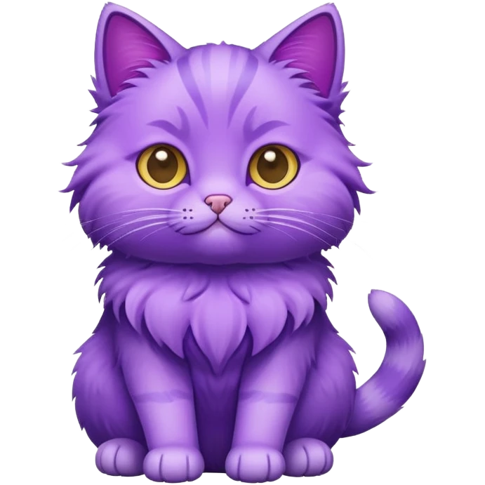 Purple cat  emoji