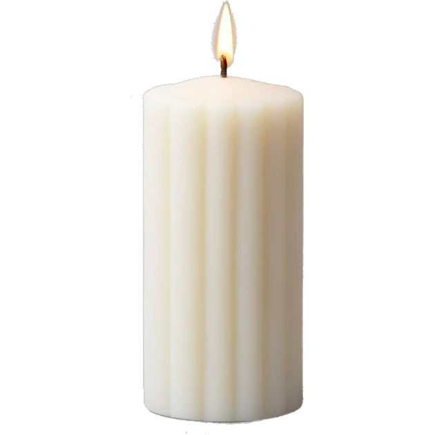 handmade tower candles white emoji