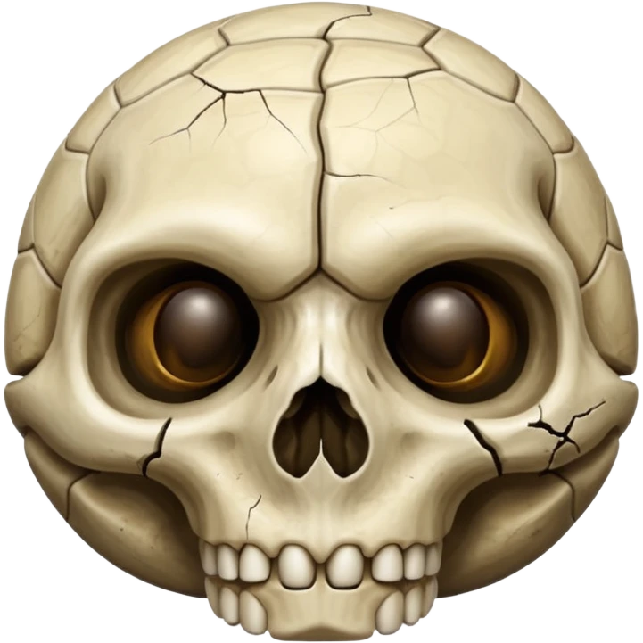 Turtle skull emoji