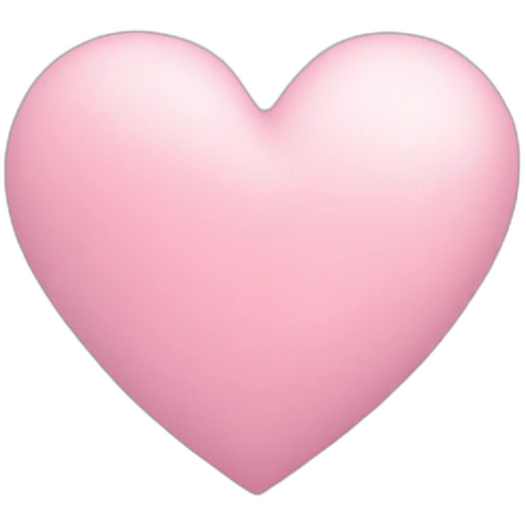 Pastel pink heart  emoji