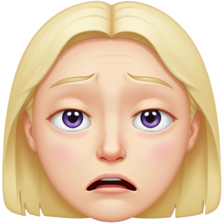 Face expressing physical pain with grimace and teary eye emoji