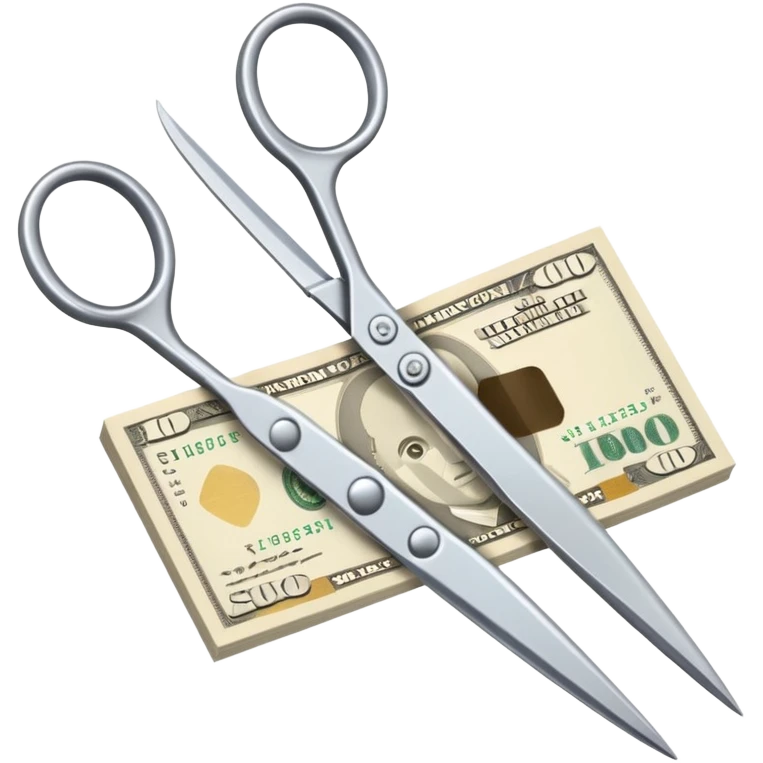 scissor cut money emoji