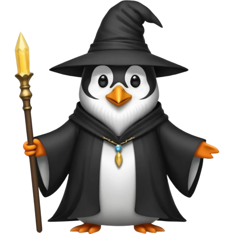 Penguin Wizard emoji