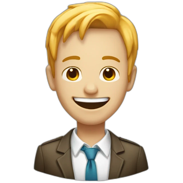 Un garçon mort de rire emoji