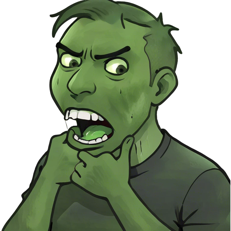 A man choking his self emoji