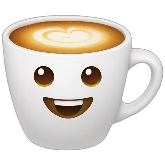 Smiling coffee  emoji