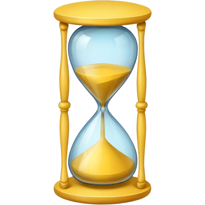 yellow Hourglasse emoji