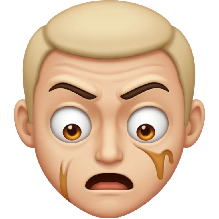 Mad face plant emoji