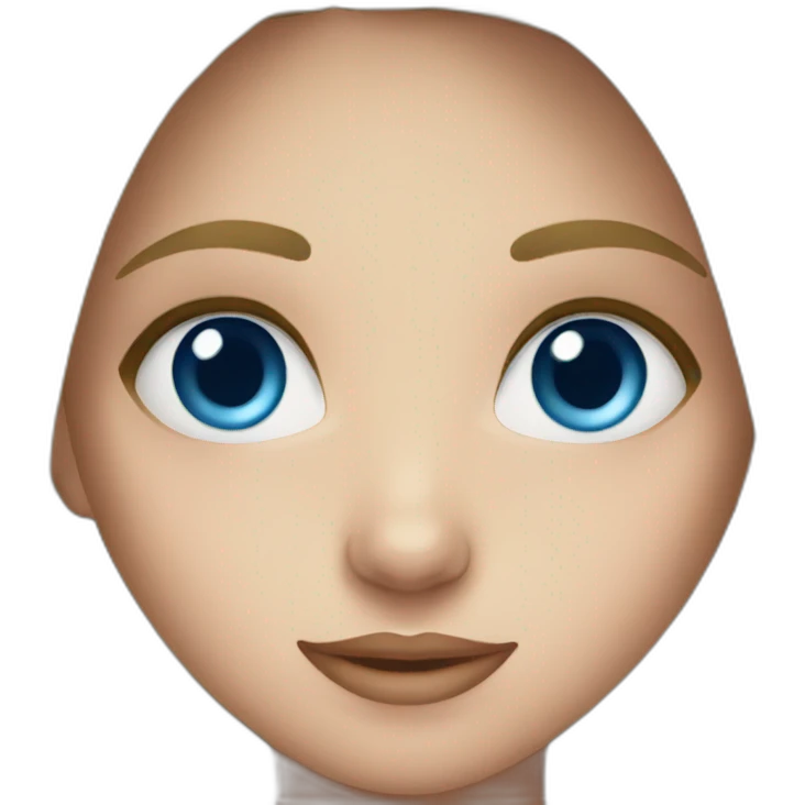 girl with blue eyes emoji