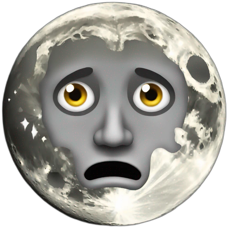 tyrant full moon with face emoji