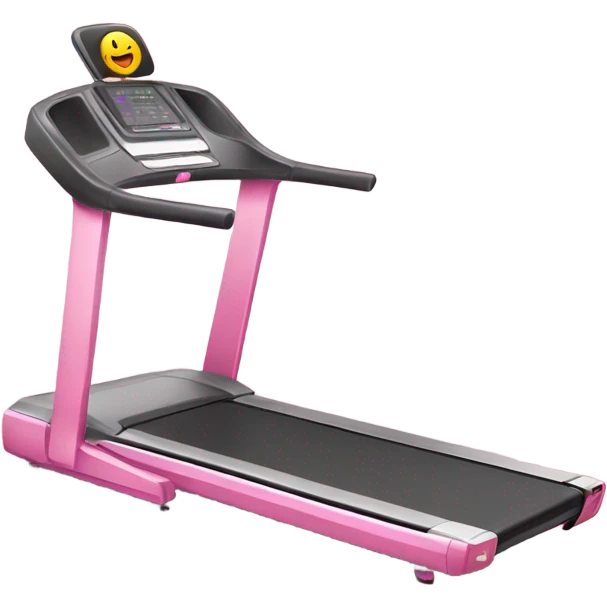 pink treadmill emoji