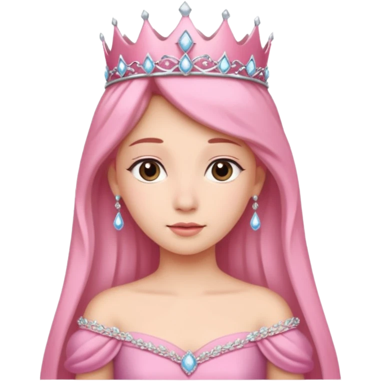 Pink princess emoji