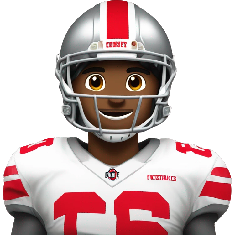 Ryan Day in Ohio state football jersey emoji